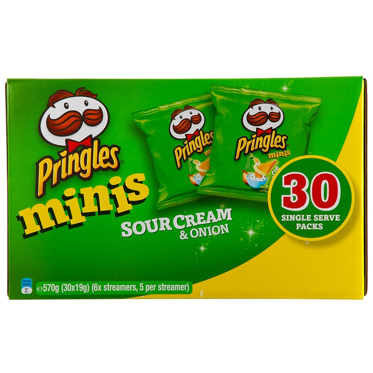 Pringles Minis Sour Cream & Onion 2 x 30 x 19g | Costco Australia