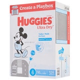 Huggies Boys' Ultra Dry Nappies Size 6 Junior 16kg And Over 124 Nappies