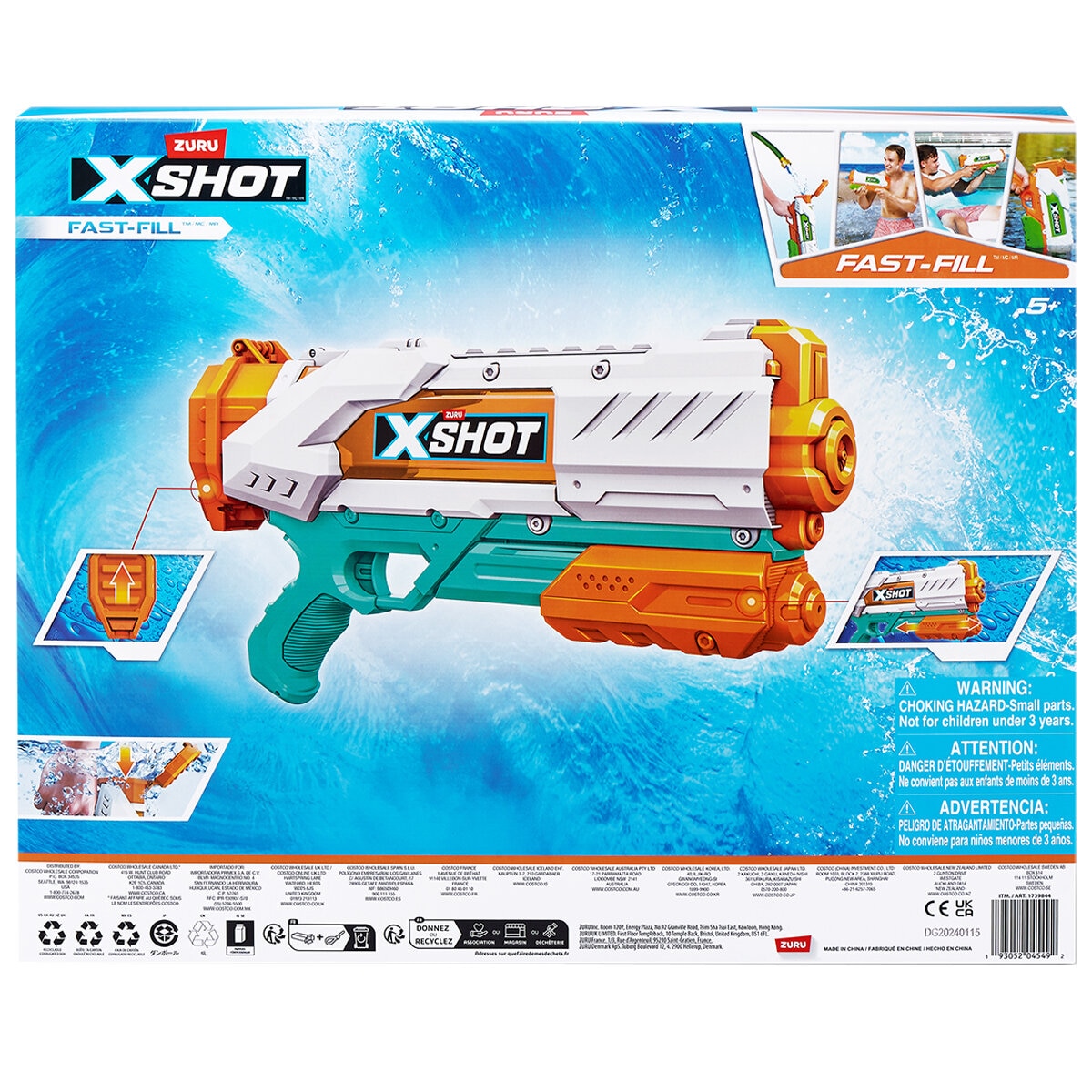 ZURU XSHOT Fast Fill Double Water Blaster 2 Pack