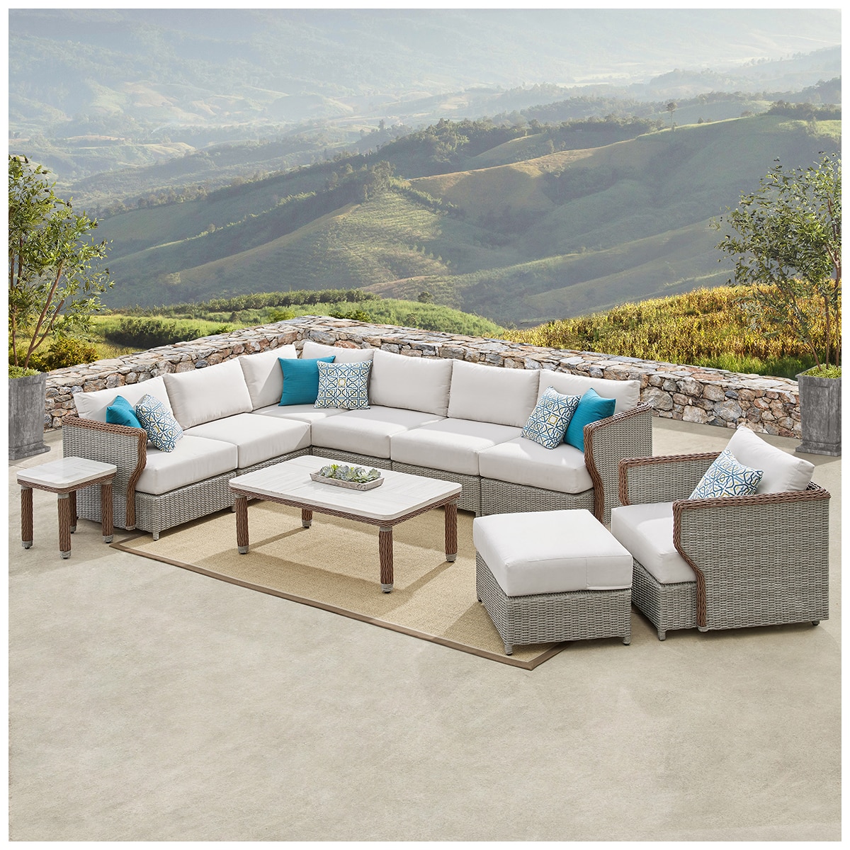 deep seat sectional outdoor