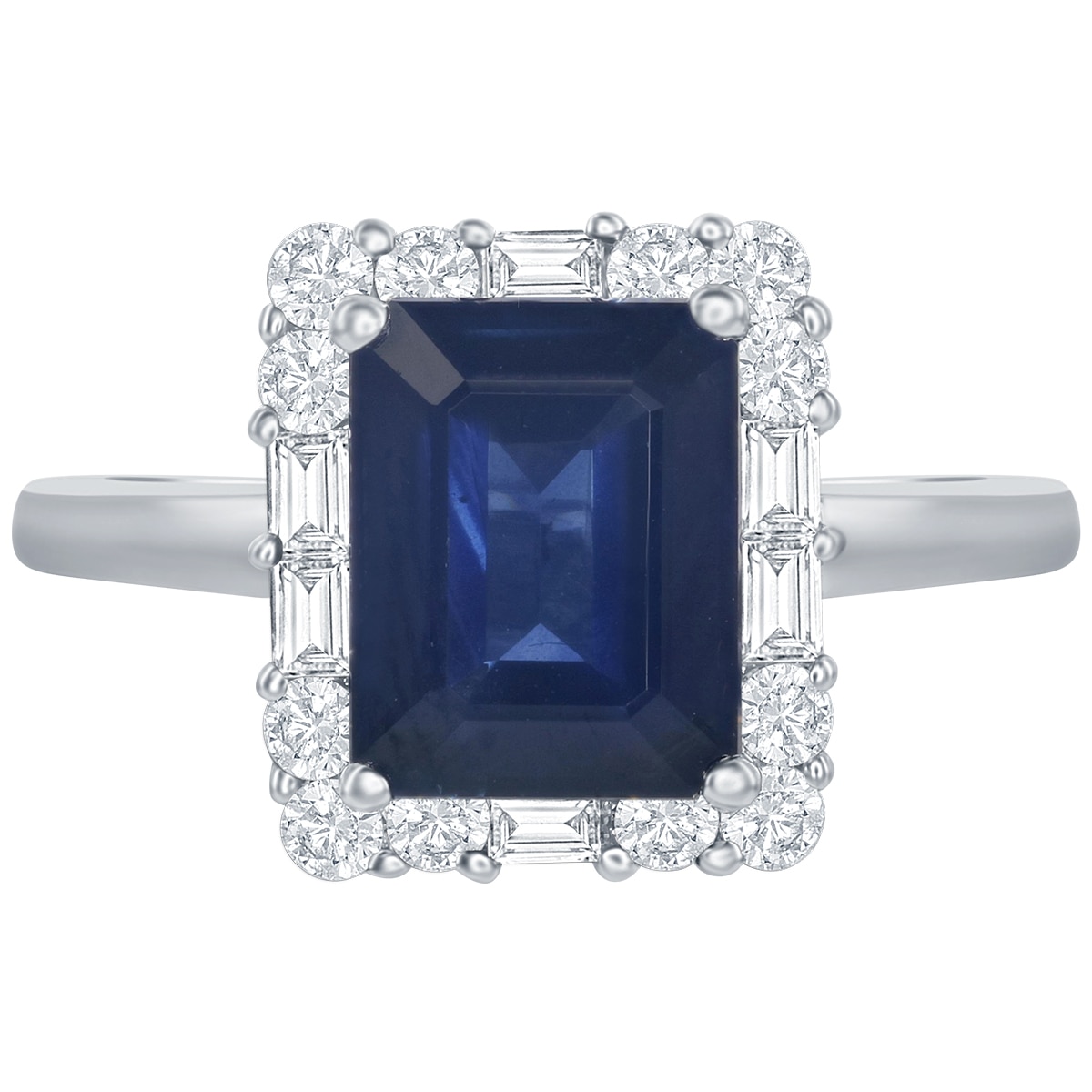 18KT White Gold Sapphire and Diamond Ring | Costco Australia