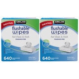 Kirkland Signature Flushable Wipes 2 x 640 Count Kirkland Signature Flushable Wipes 2 x 640 Count
