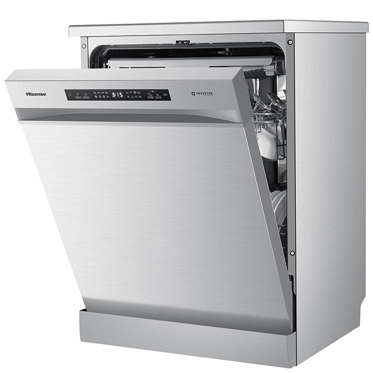 Hisense 60cm Freestanding Dishwasher Stainless Steel HSCM15FS