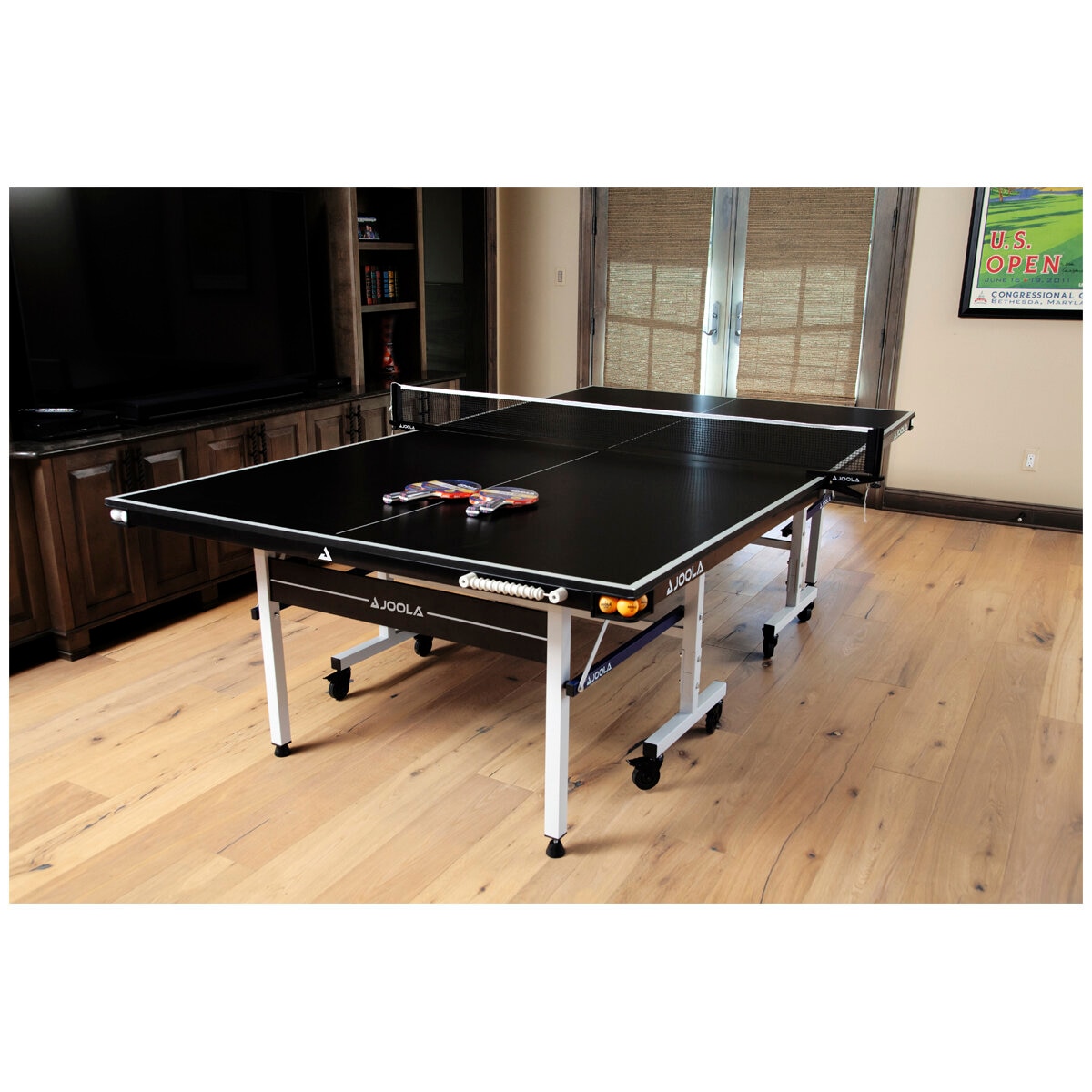 JOOLA Noctis Table Tennis Table with Ping Pong Balls and Paddles