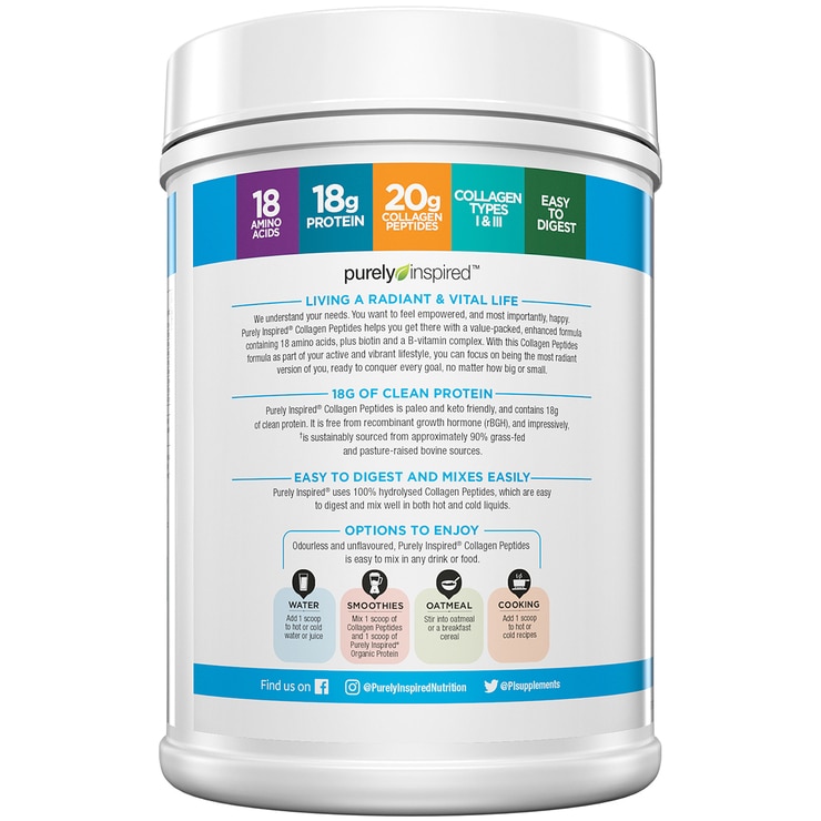 Purely Inspired Collagen Peptides 590g | Costco Australia