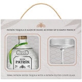 PATRÓN Silver 700ml & Glass Coupe Gift Set