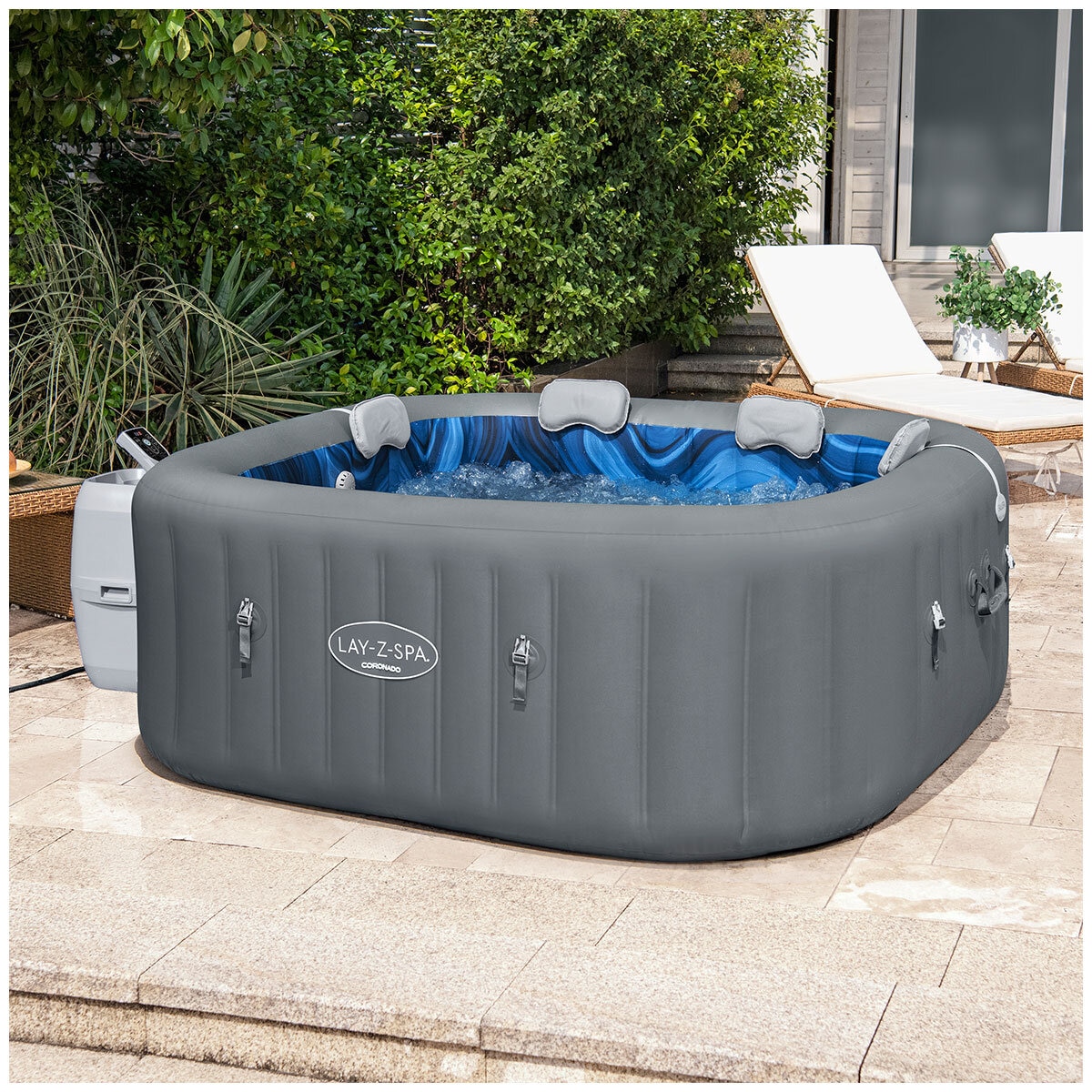 SaluSpa Coronado EnergySense Square Spa With Smart AirJet