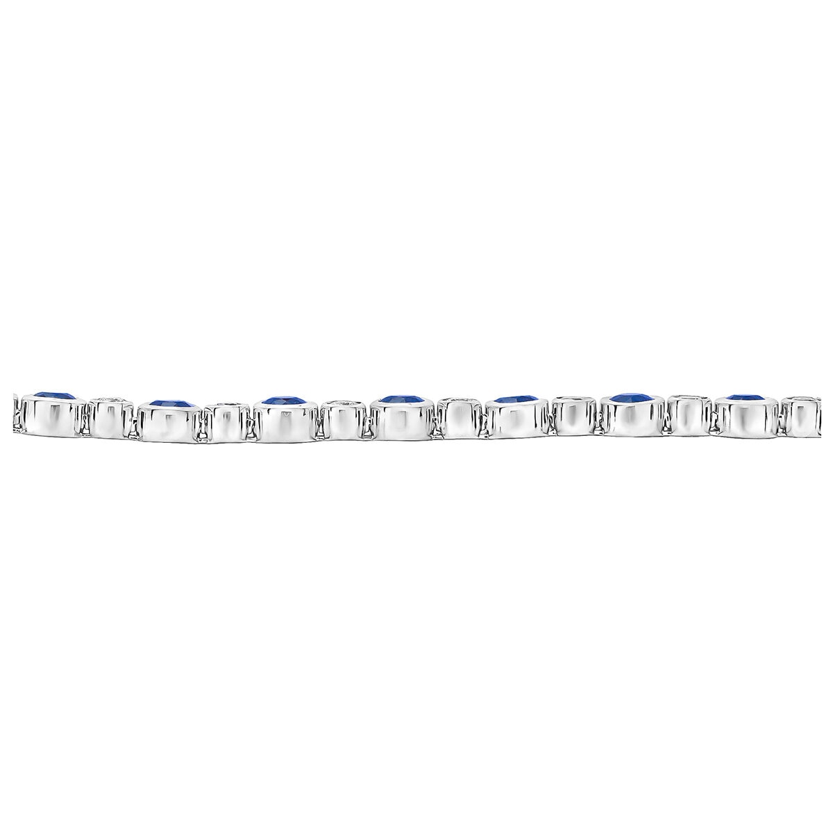 18KT WG 0.73CTW Diamond 3.22CTW Sapphire Bracelet