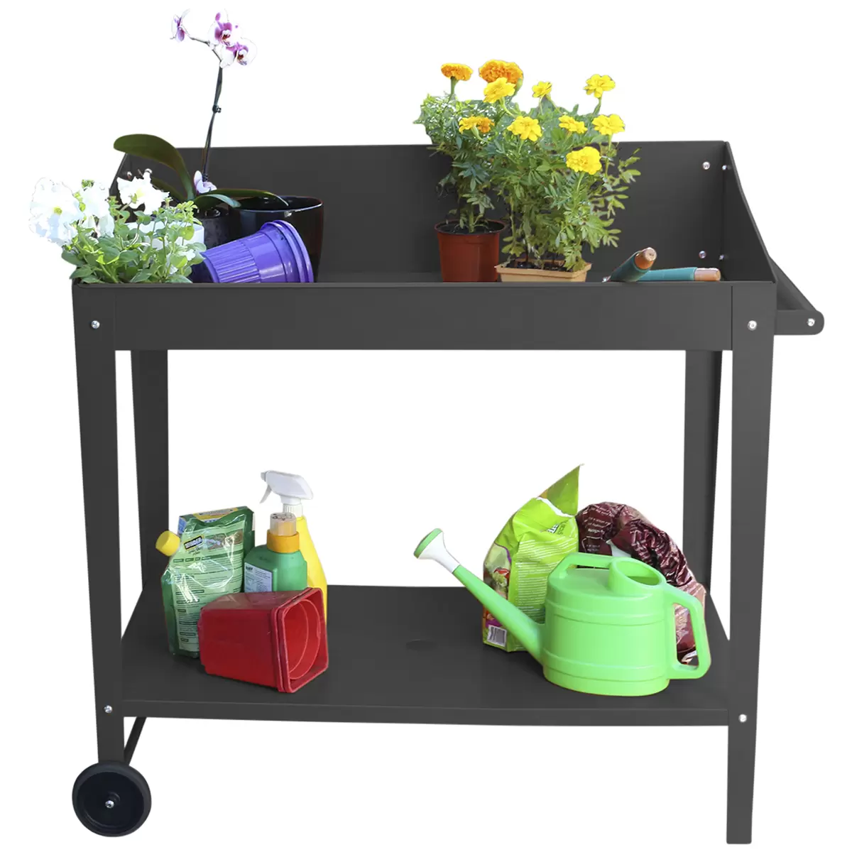 Greenlife Potting Bench Table Charcoal 100 x 55 x 101cm