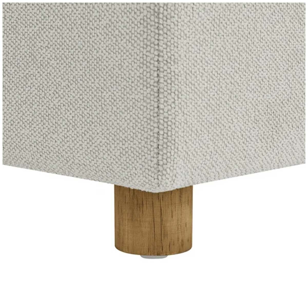 Henredon Sona Fabric Storage Ottoman with Reversible Wood Tray Tops Henredon Sona Fabric Storage Ottoman with Reversible Wood Tray Tops