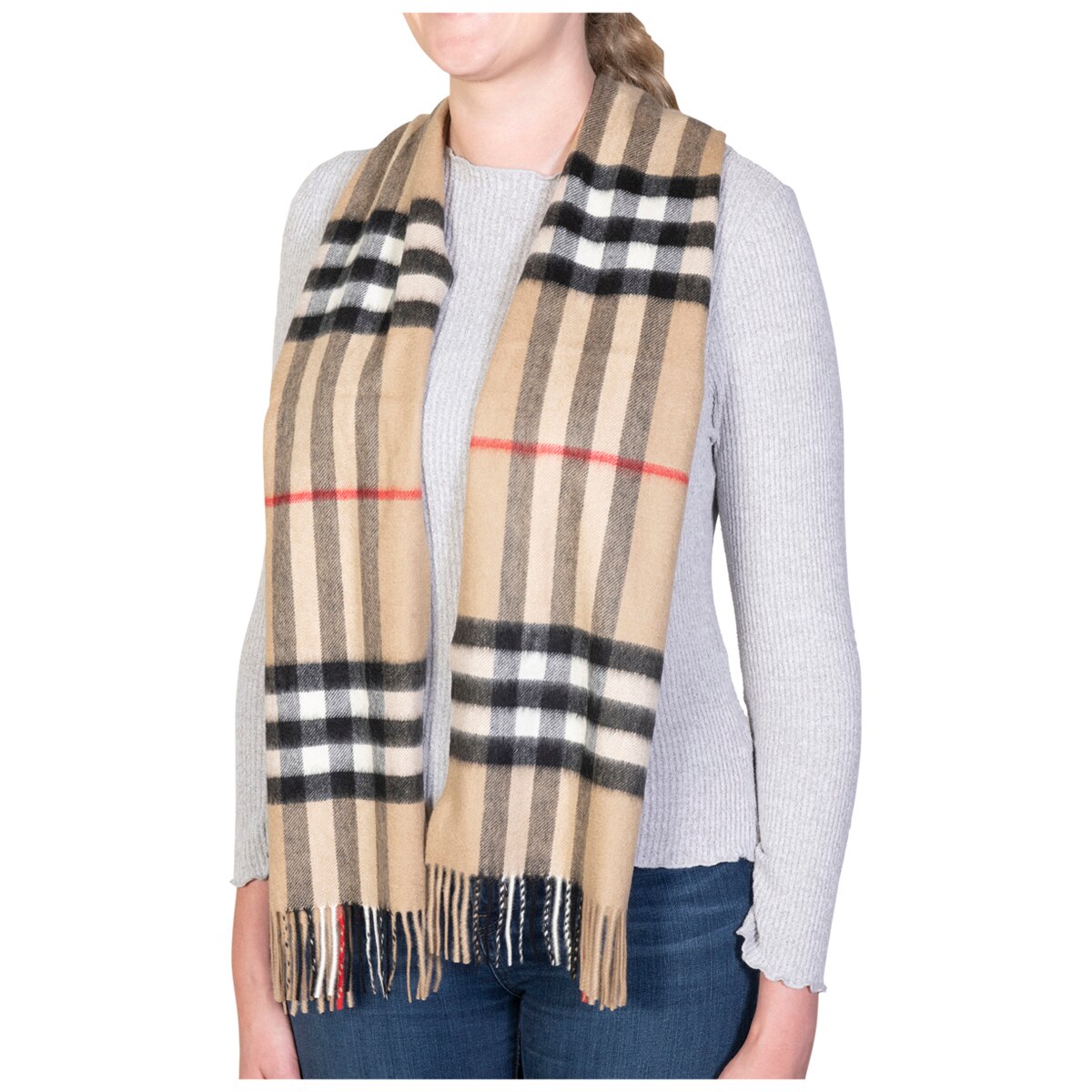 burberry check wrap