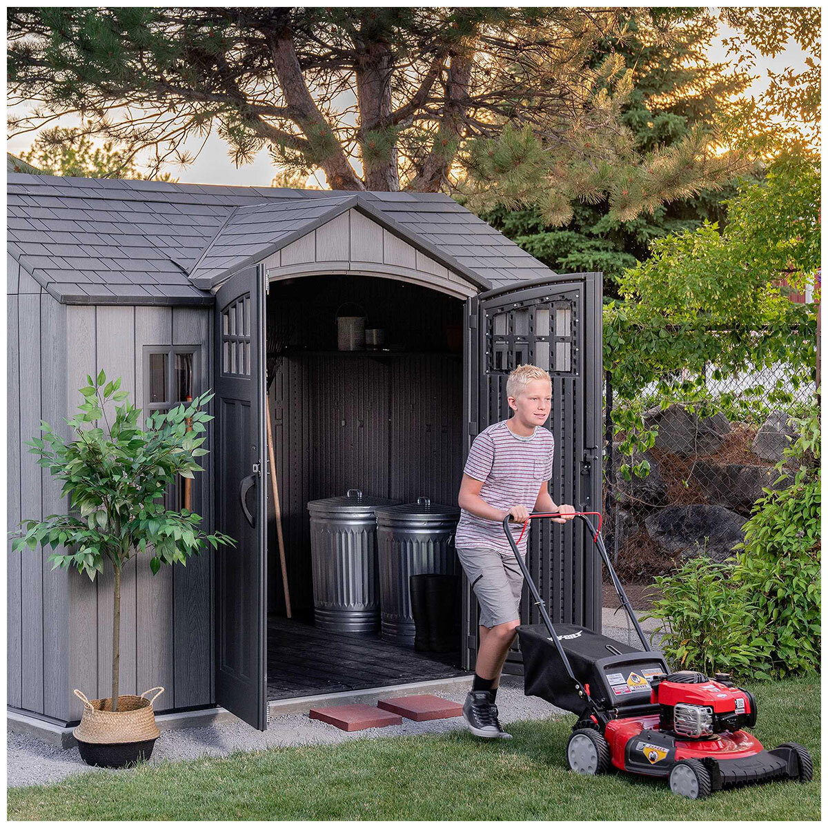 Lifetime Side Entry Outdoor Storage Shed