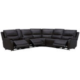 Gilman Creek Leather Power Reclining Sectional With Power Headrests