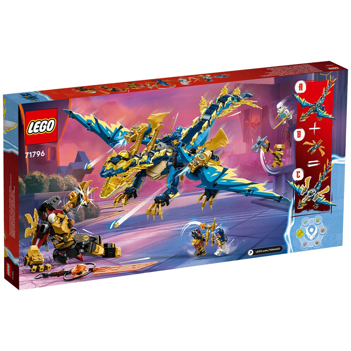 lego ninjago elemental dragon vs mech 71796