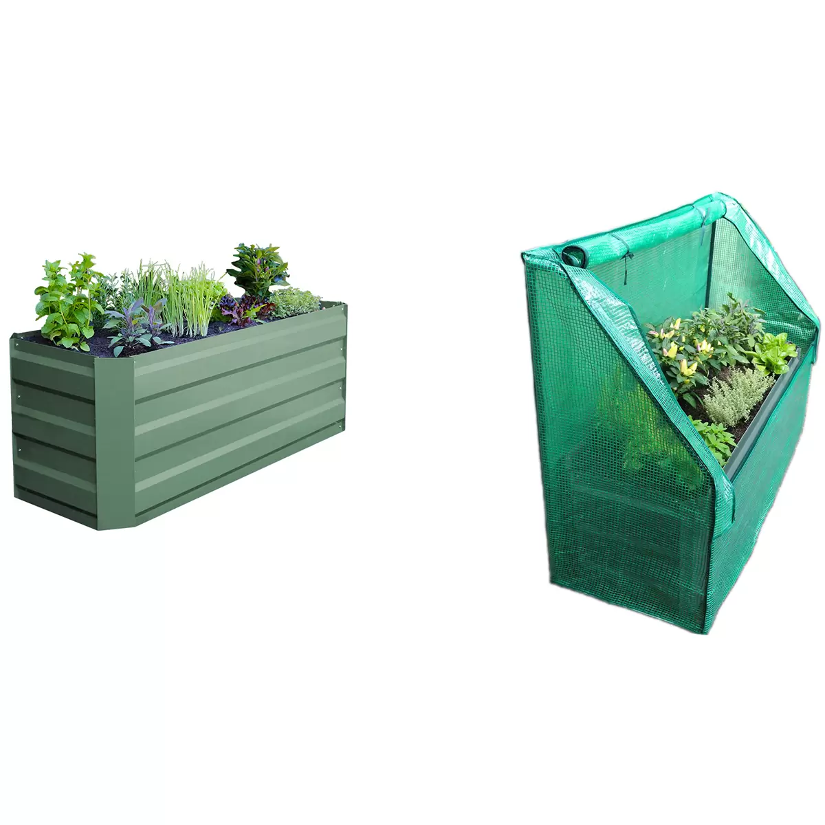 Greenlife Slimline Garden Bed & Greenhouse Cover 120 x 45 x 45cm 