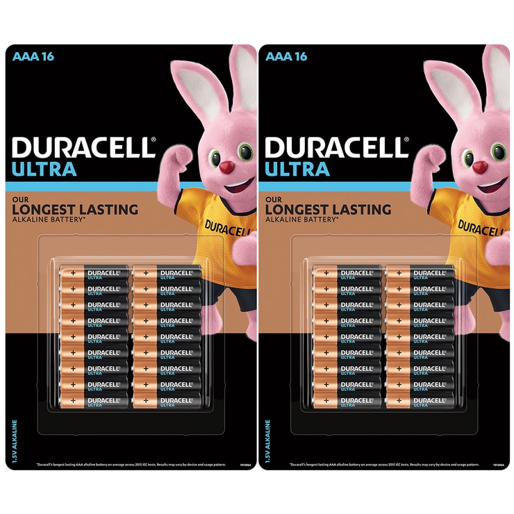 Duracell Ultra Alkaline AAA Batteries 16 x 2pk Costco Australia