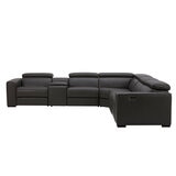 Gilman Creek Leather Power Reclining Sectional