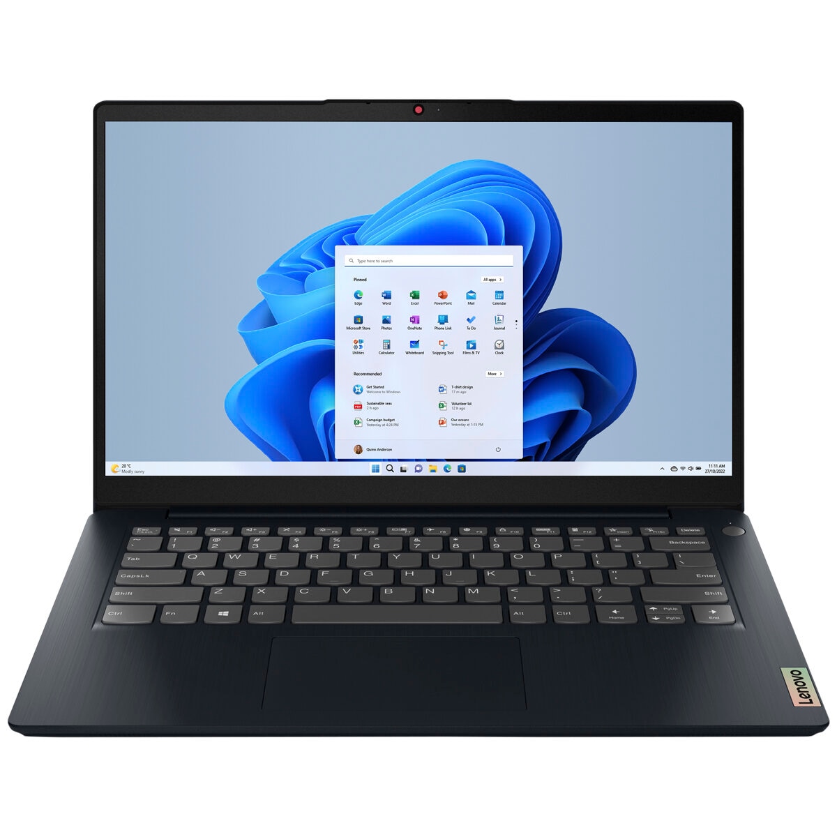 Lenovo 14 Inch IdeaPad Slim 3 Intel Core i3-1115G4 Notebook 82H701LVAU