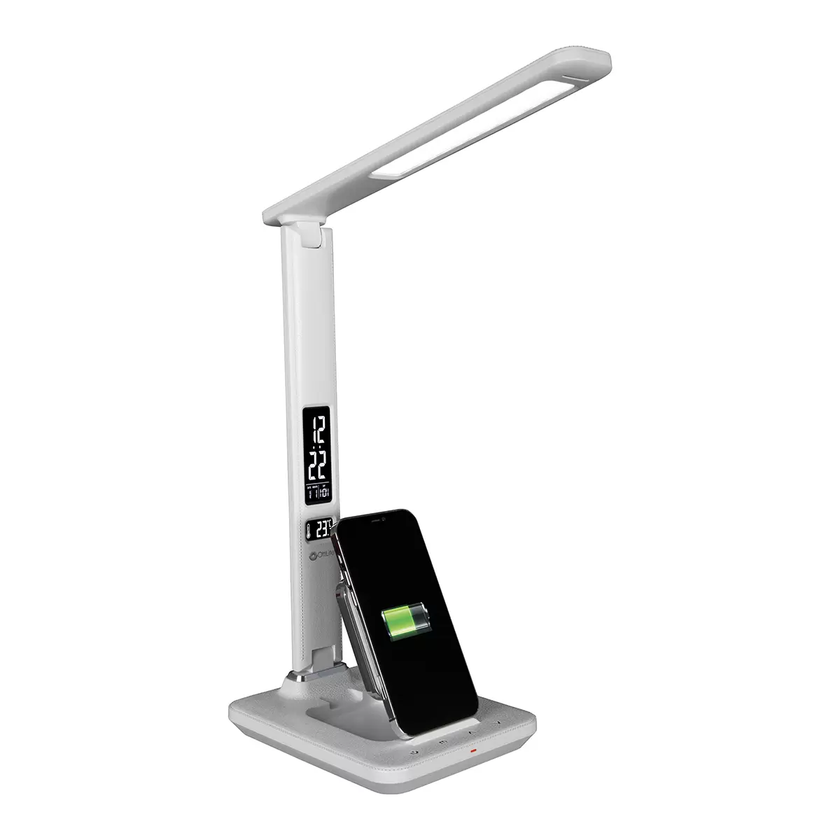 Ottlite LED Desk Lamp with Extendible Wireless Charging Base 