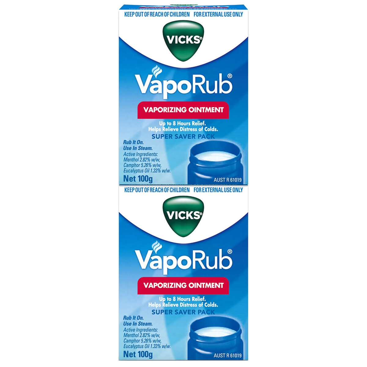 Vicks Vaporub 2 x 100g