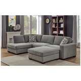 Synergy Home Furnishings Fabric Sectional with Ottoman