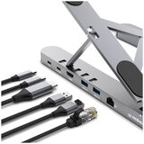 mbeat Stage P5 Portable Laptop Stand with USB-C Docking Station MB-STD-P5GRY