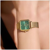 Olivia Burton Gold Steel Mesh Green Dial Women's Watch 24000087