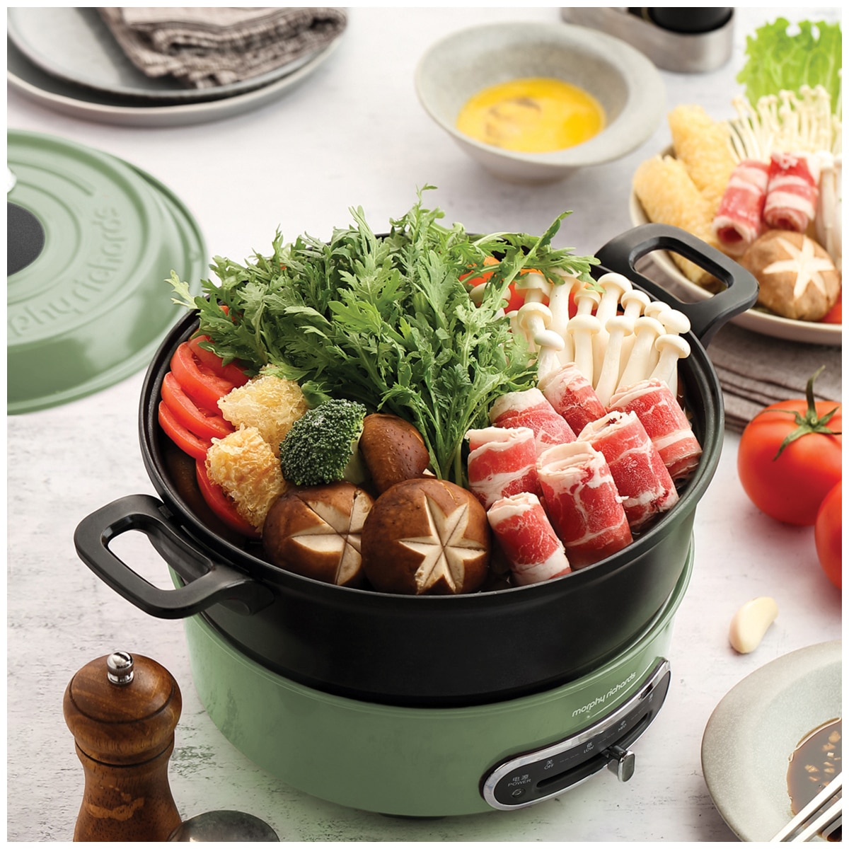 Morphy Richards Round Multifunction Pot - Green