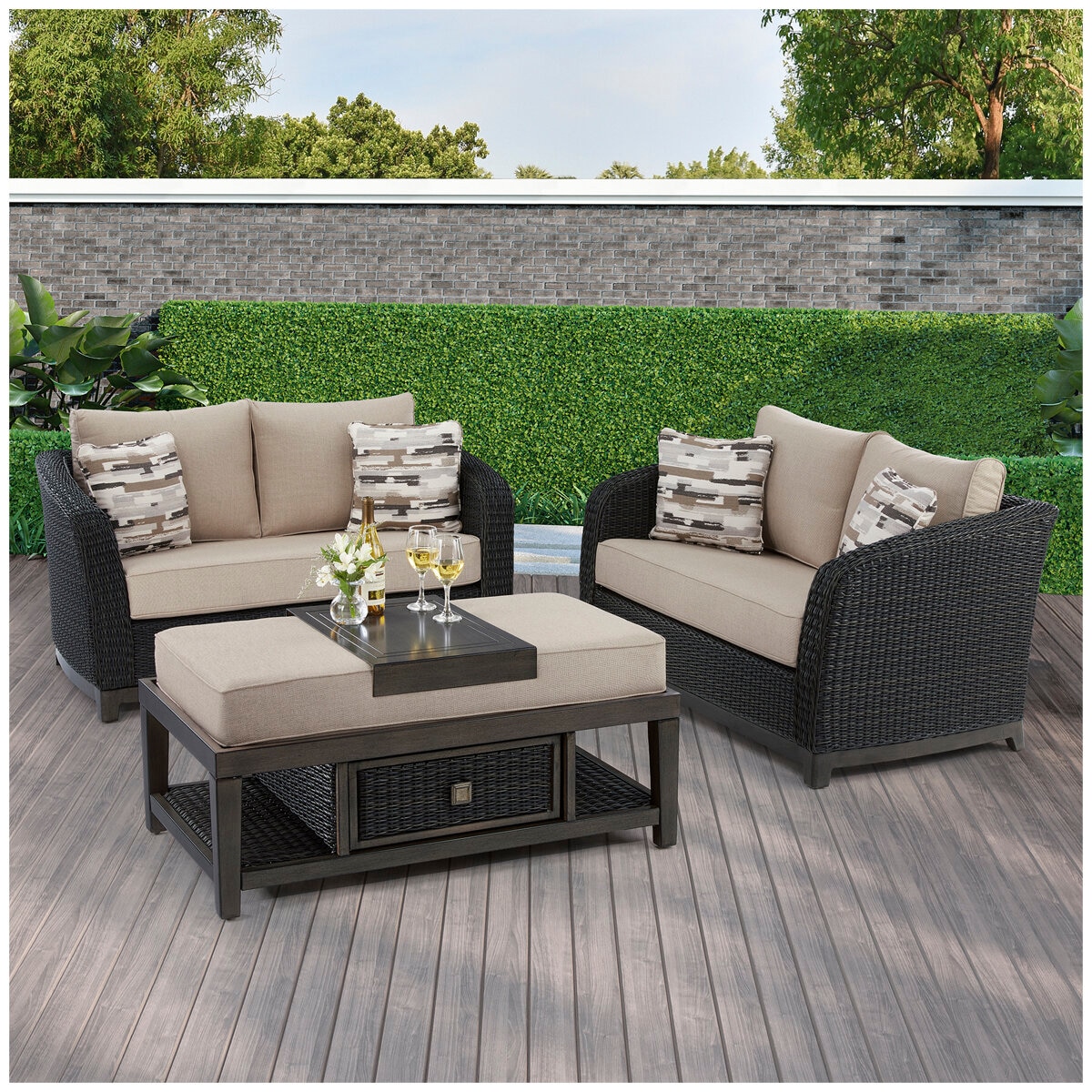 6 piece woven seating set costco