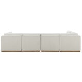 Henredon 6 Piece Fabric Modular Sectional with Ottoman