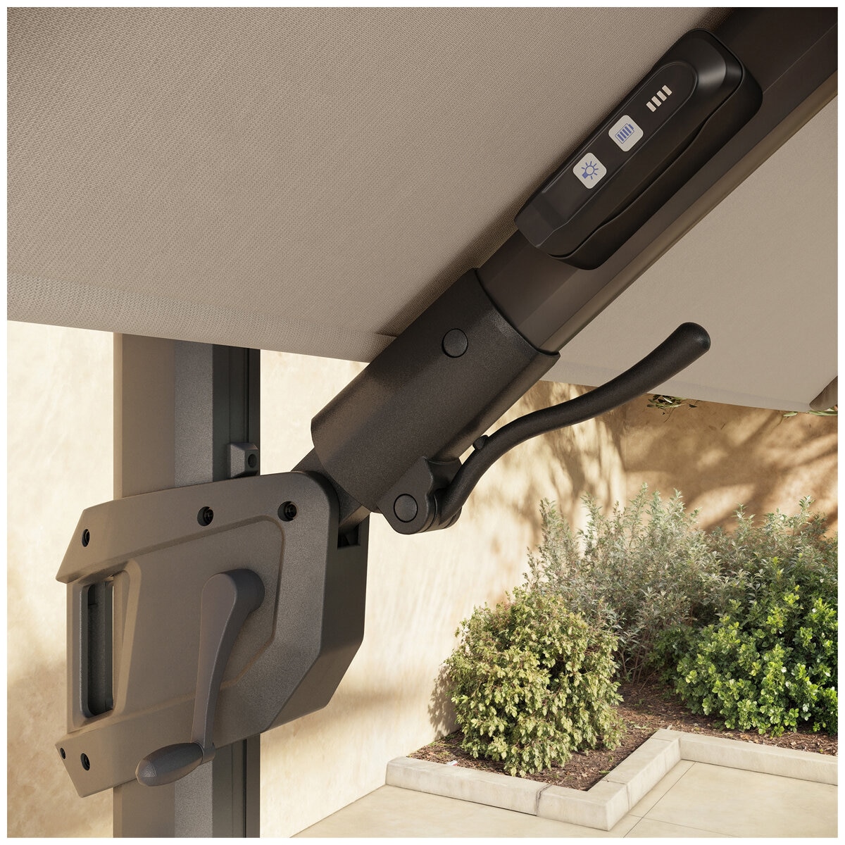 Atleisure Solar LED Cantilever Umbrella Atleisure Solar LED Cantilever Umbrella