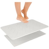 Algodon Dri Bath Stone Mat White