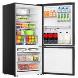 Hisense 500L PureFlat Bottom Mount Refrigerator Dark Steel HRBM500TBW