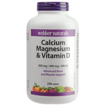 Webber Naturals Calcium, Magnesium And Vitamin D 250 Tablets