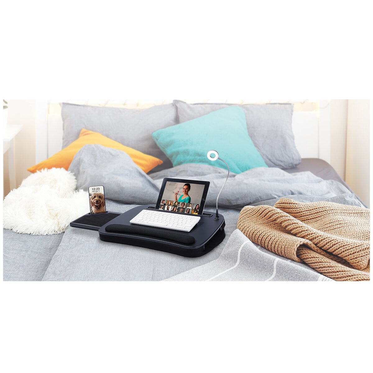 Bird Rock Home Memory Foam Lap Desk with Ring Light