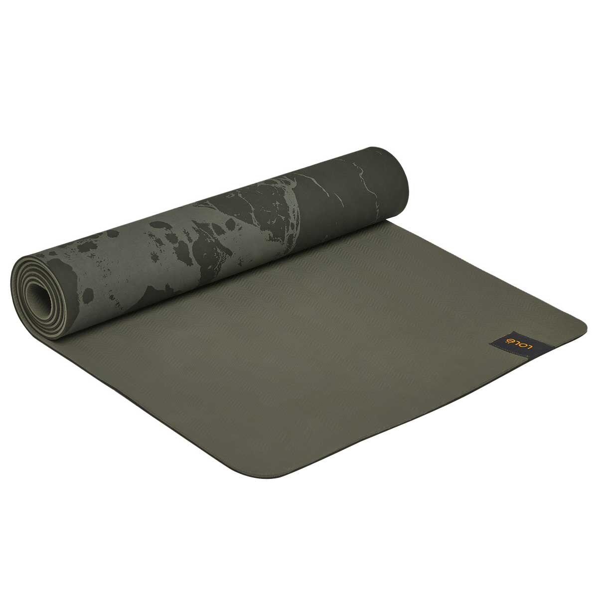 Lolë Yoga Mat With 2 In 1 Strap Olive Green