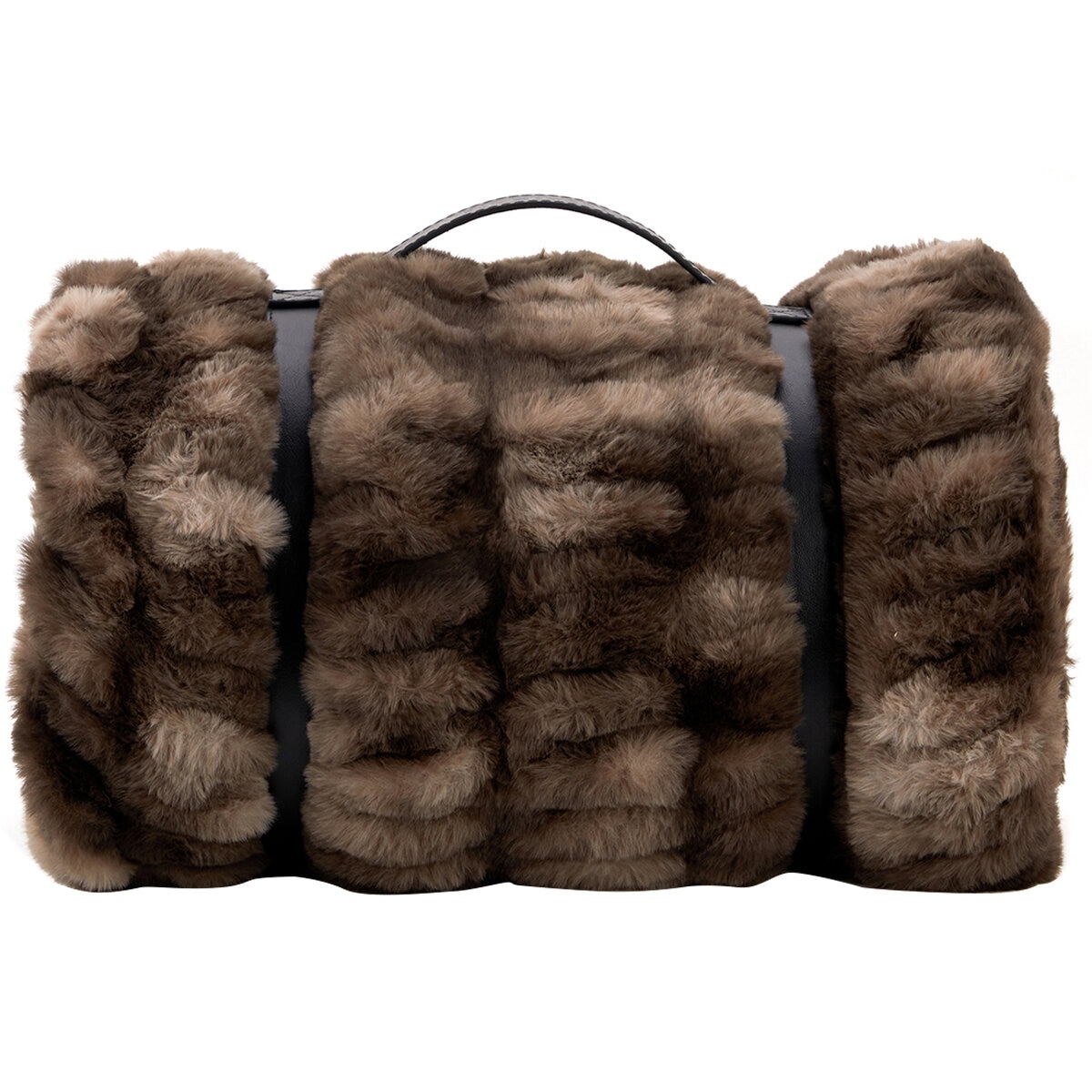 Mon Chateau Luxe Faux Fur Throw Brown