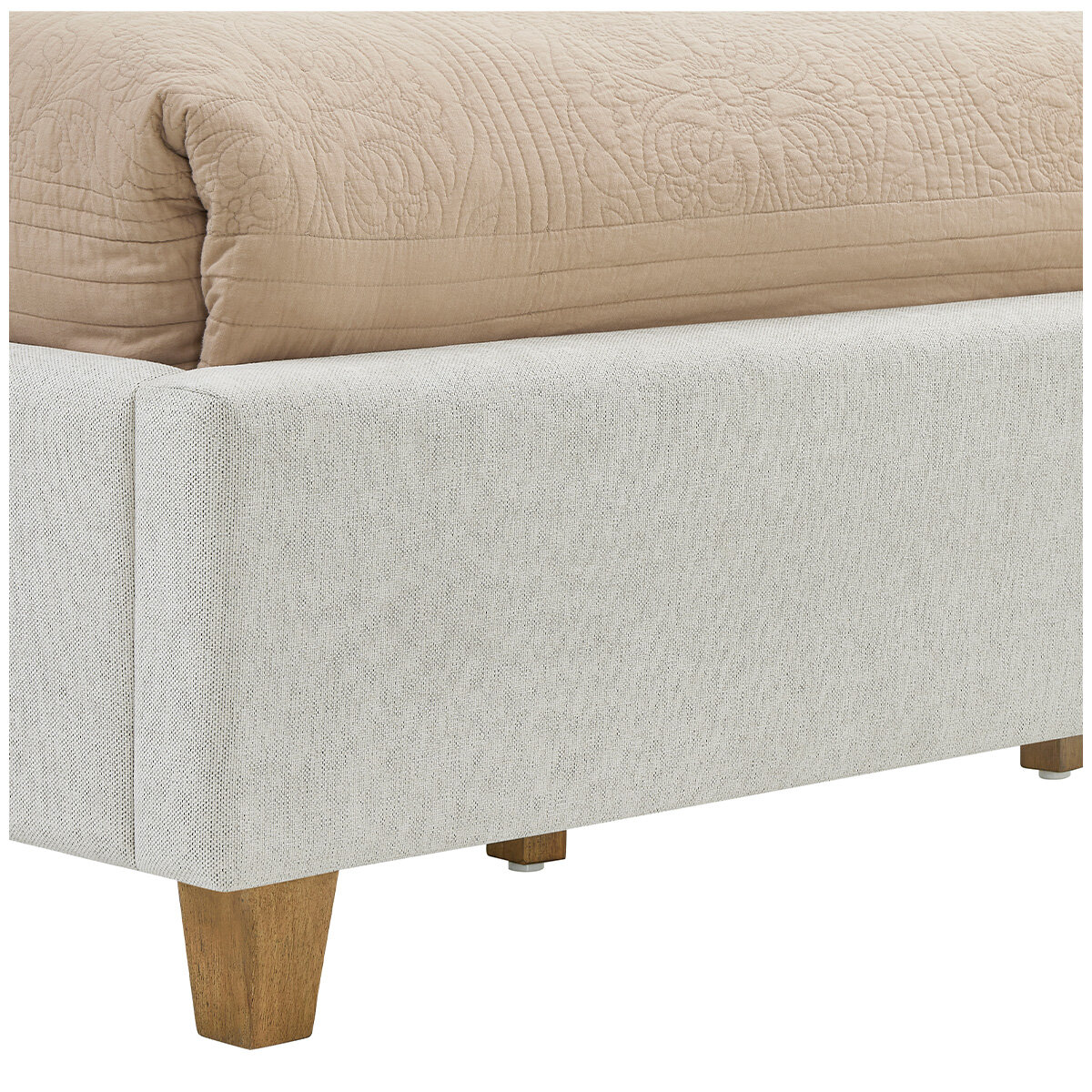 Thomasville Fabric Upholstered Queen Bed Beige