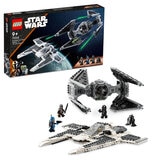 Lego mandalorian fang fighter vs. tie inter