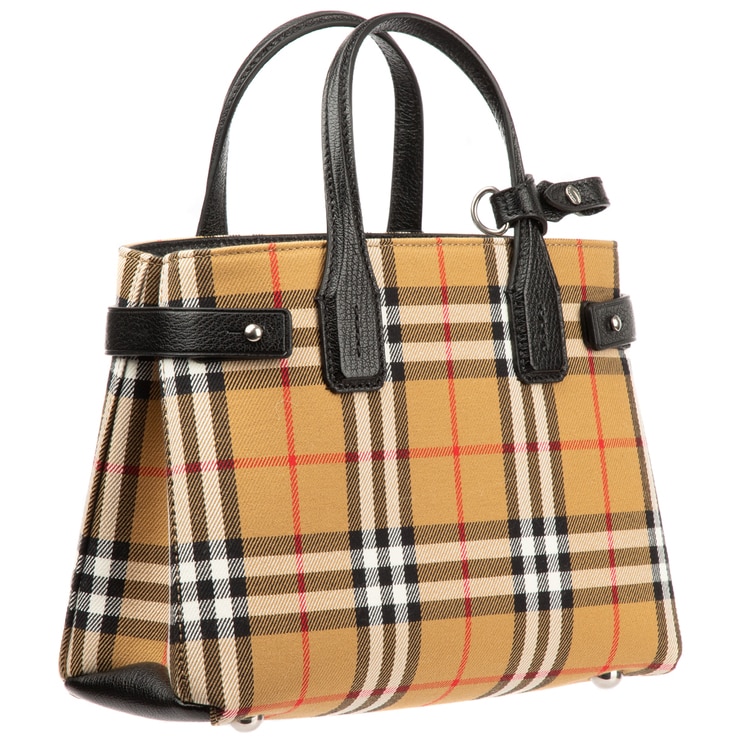 Burberry Baby Belted Check Satchel Bag Black | Costco Australia