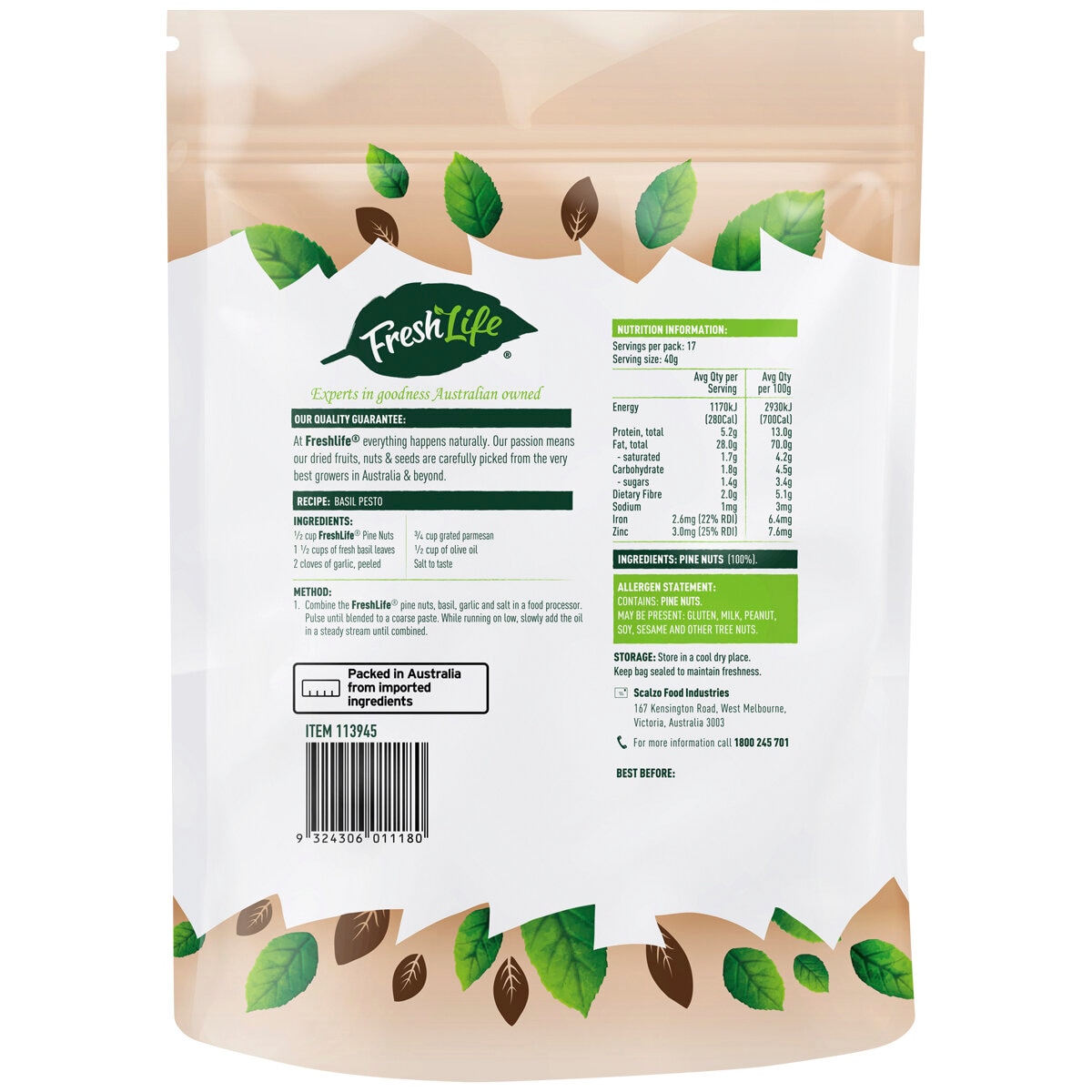 Freshlife Pine Nuts 680g