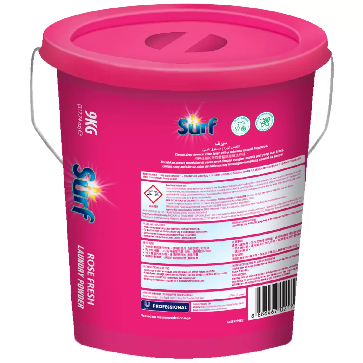 Surf Professional Laundry Powder Rose Fresh 9kg