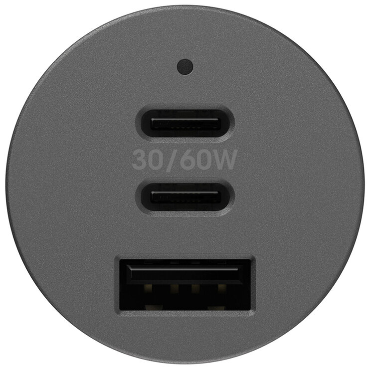 OtterBox 72W USB-C Triple Port Premium Pro Fast Car Charger Black OtterBox 72W USB-C Triple Port Premium Pro Fast Car Charger Black