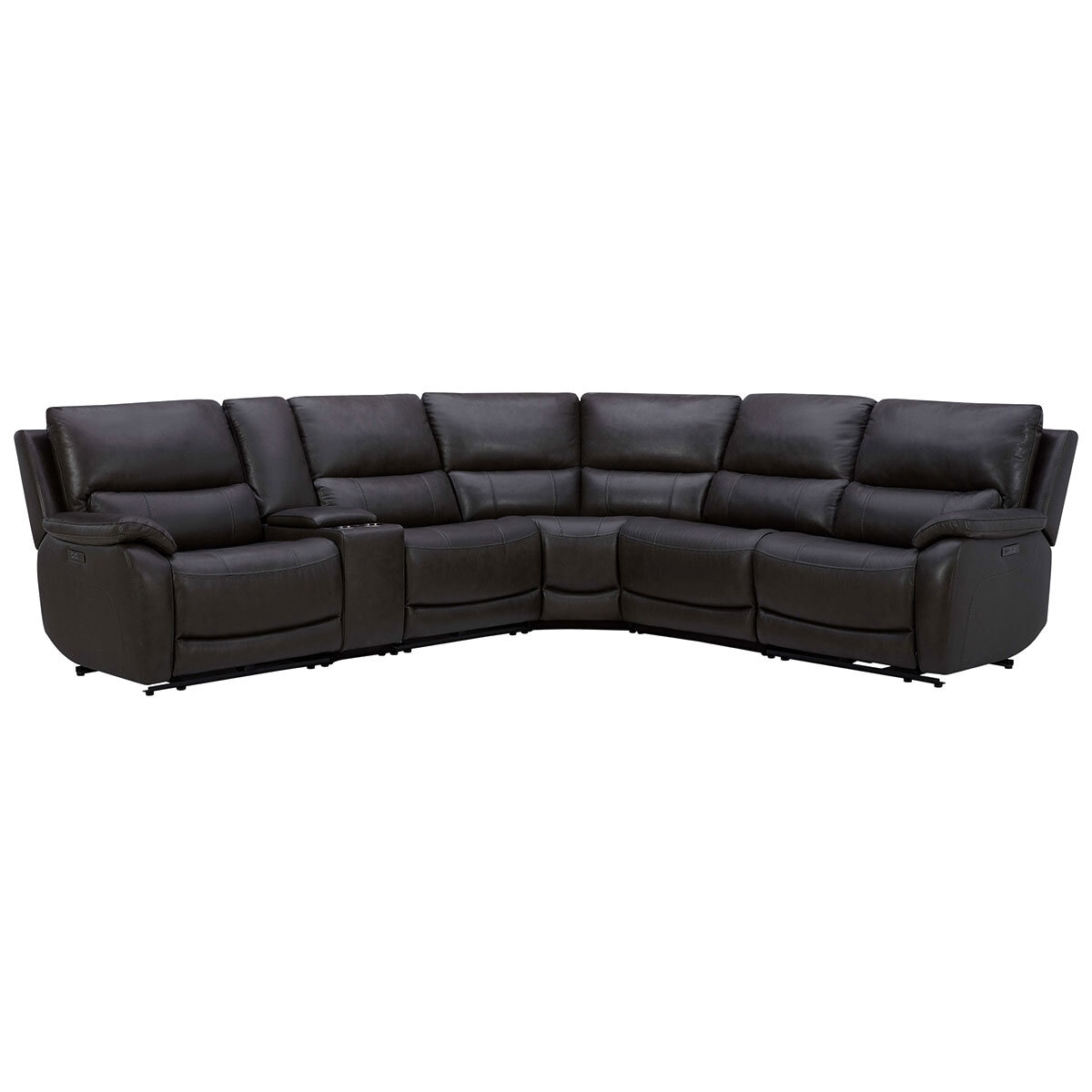 Costco leather power reclining sectional sale