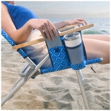 Tommy Bahama Hi-Boy Beach Chair Blue Palm