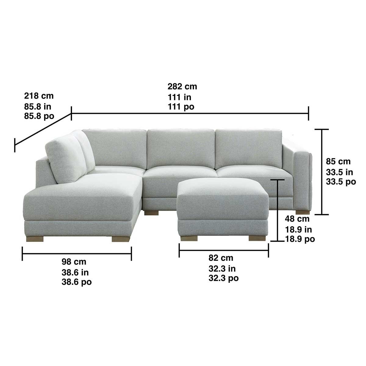 Synergy Home Furnishings Fabric Sectional With Ottoman Synergy Home Furnishings Fabric Sectional With Ottoman