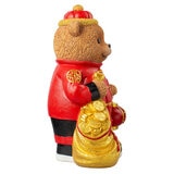 Bear Greeter with Lantern & Money Bag 48cm