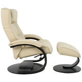 Moran Fjords Regent C-Base Large Chair and Ottoman Vanilla