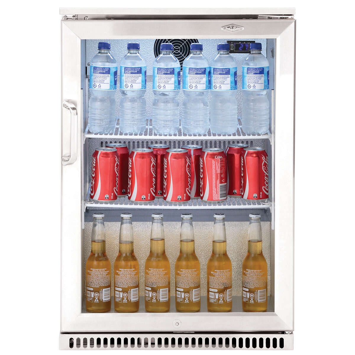 Beefeater 120L Single Door Bar Fridge BS28130