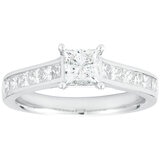 Platinum 2.05CTW Princess Cut Diamond Bridal Set